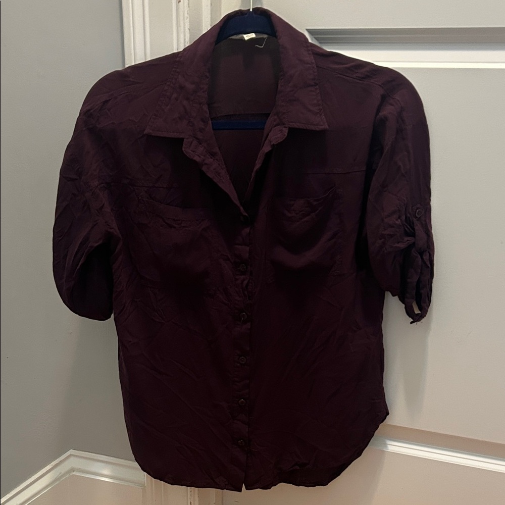 Olive & Oak Deep Purple Blouse